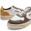 Autry Men's Super Vintage Low Sneakers in White/Brown, Size UK 9 | END. Clothing