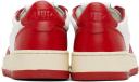 Autry Red & White Medalist Low Sneakers