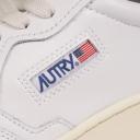 Autry White and Blue Leather 01 Low Sneakers