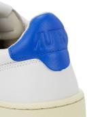 Autry White and Blue Leather 01 Low Sneakers