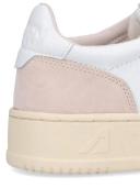 Autry White & Beige Medalist Low Sneakers