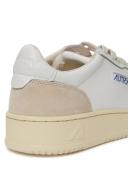 Autry White & Beige Medalist Low Sneakers
