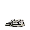 Autry White & Black Medalist Low Sneakers