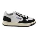 Autry White & Black Medalist Low Sneakers