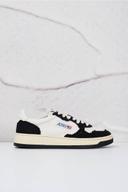 Autry White & Black Medalist Low Sneakers