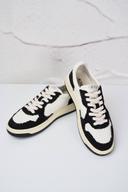 Autry White & Black Medalist Low Sneakers