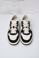 Autry White & Black Medalist Low Sneakers