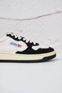 Autry White & Black Medalist Low Sneakers