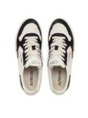 Autry White & Black Medalist Low Sneakers