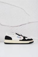 Autry White & Black Medalist Low Sneakers