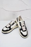 Autry White & Black Medalist Low Sneakers