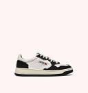 Autry White & Black Medalist Low Sneakers