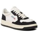 Autry White & Black Medalist Low Sneakers
