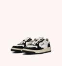 Autry White & Black Medalist Low Sneakers
