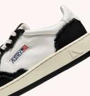 Autry White & Black Medalist Low Sneakers