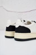 Autry White & Black Medalist Low Sneakers