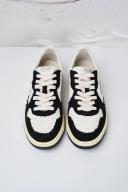 Autry White & Black Medalist Low Sneakers