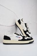 Autry White & Black Medalist Low Sneakers