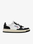 Autry White & Black Medalist Low Sneakers