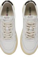 Autry White & Black Medalist Low Sneakers