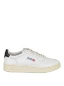 Autry White & Black Medalist Low Sneakers