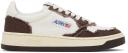 Autry White & Brown Medalist Low Sneakers