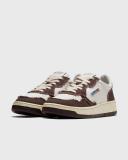 Autry White & Brown Medalist Low Sneakers