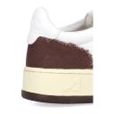 Autry White & Brown Medalist Low Sneakers