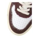Autry White & Brown Medalist Low Sneakers