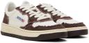 Autry White & Brown Medalist Low Sneakers