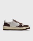 Autry White & Brown Medalist Low Sneakers