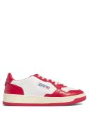 Autry White & Red Medalist Low Sneakers
