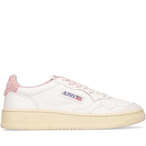 Autry Woman Leather medalist low sneakers White,Pink 39 Solid colour,Monogram Leather