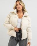 Ava and Ever Women's Academy Puffer Jacket in Grey | Size 12