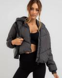 Ava and Ever Women's Academy Puffer Jacket in Grey | Size 16