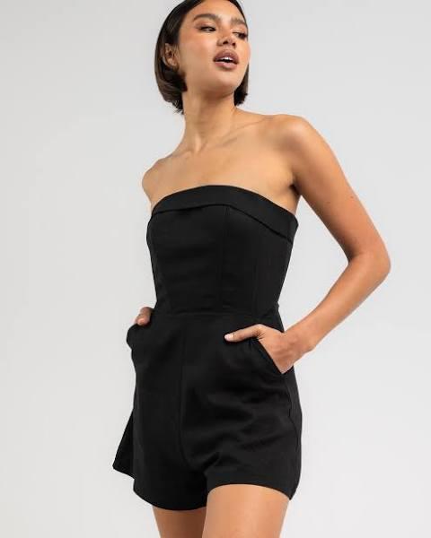 Ava and Ever Women's Ann Playsuit in Black | Size 12
