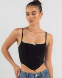 Ava and Ever Women's Carrie Corset Top in Black | Size 08