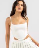 Ava and Ever Women's Carrie Corset Top in White | Size 06