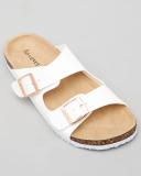 Ava and Ever Women's Cortina Slides Sandals in White | Size 08
