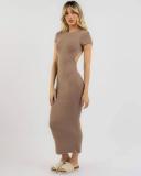 Ava and Ever Women's Georgia Maxi Dress in Brown | Size 06