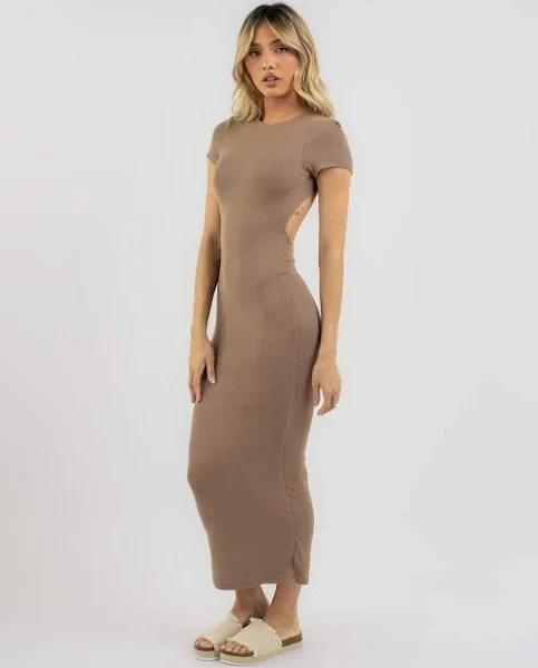 Ava and Ever Women's Georgia Maxi Dress in Brown | Size 08