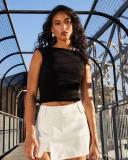 Ava and Ever Women's Harper Scoop Back Tank Top in Black | Size 06