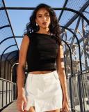 Ava and Ever Women's Harper Scoop Back Tank Top in Black | Size 06
