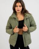 Ava and Ever Women's Jezebel Puffer Jacket in Green | Size 10