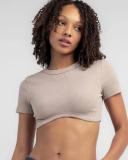 Ava and Ever Women's Kendra Ultra Crop Baby T-Shirt in Natural | Size 08