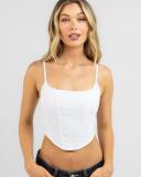 Ava and Ever Women's Lamar Corset Top in White | Size 04