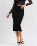 Ava and Ever Women's Lennox Midi Skirt in Black | Size 10