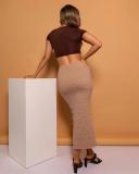 Ava and Ever Women's Lennox Midi Skirt in Brown | Size 12