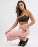 Ava and Ever Women's Lennox Midi Skirt in Pink | Size 14