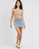 Ava and Ever Women's Lennox Tube Top in Brown | Size 14